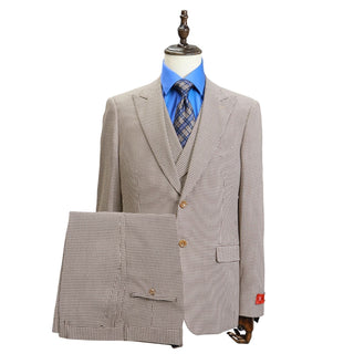 3 Piece Extrema Checkered Suit 739