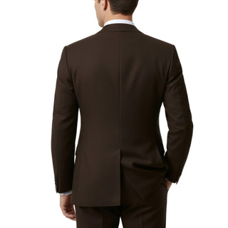 100% Wool 2 Button Modern Fit Brown Suit