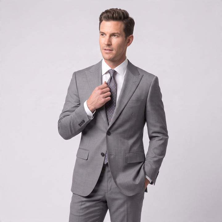 Carrington Sharkskin Suit in Grey