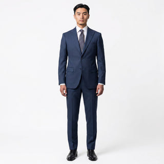 Joseph Michael M3090 Peak Slim Ink Sharkskin Slim Fit Suit - Side View