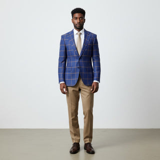 Big Plaid Modern Fit Sportcoat - Navy