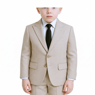Ideal Boys' Tan 4-Way Stretch Suit