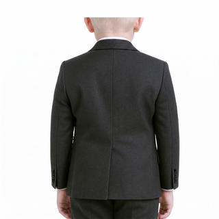 Ideal Boys' Dark Grey 4-Way Stretch Suit