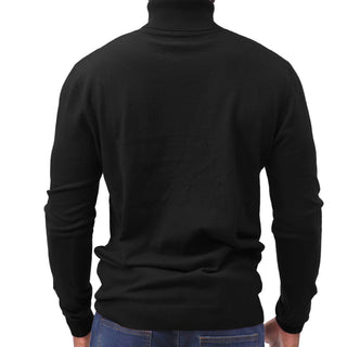 Black Traditional Fit Turtleneck Sweater