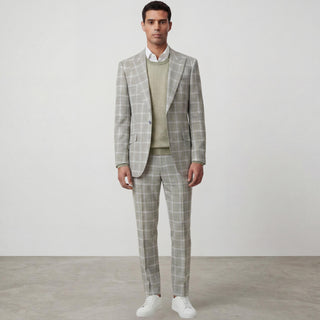 Joseph Michael Diego 43-18841-12 Mint 3Pc Plaid Suit - Back View