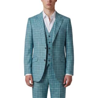 Joseph Michael Modena Men's Jade 3-Piece Plaid Suit