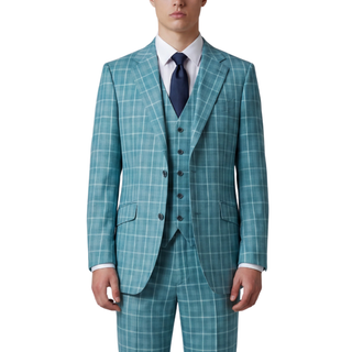 Joseph Michael Modena Men's Jade 3-Piece Plaid Suit