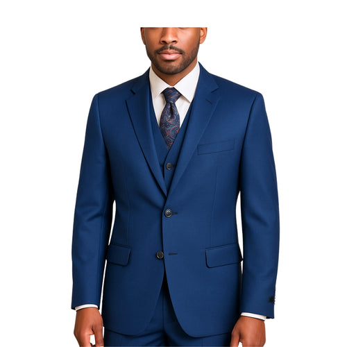 Royal Vested Sharkskin Suit