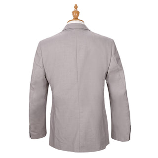 Grey Vested Sharkskin Suit