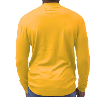 Mustard Traditional Fit Mockneck Sweater