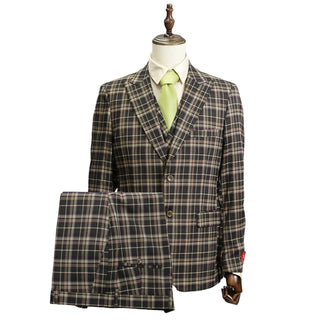 3 Piece Extrema Plaid Suit 11708