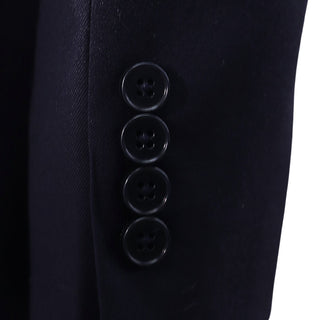 Calvin Klein Navy Blue Peak Lapel Suit