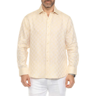 Msc-3005 Mojito Mens Longsleeve Linen Shirt