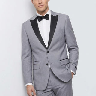 Joseph Michael Men's Black 3-Piece Vested Tuxedo — Peak Lapel