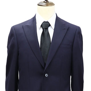 Calvin Klein Navy Blue Peak Lapel Suit