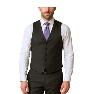Charcoal Vested Stretch Executive Suit