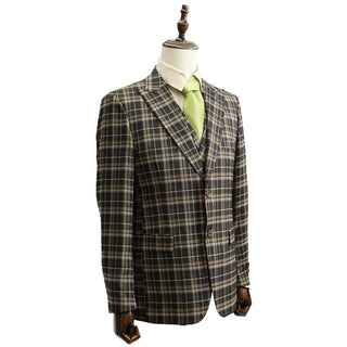 3 Piece Extrema Plaid Suit 11708