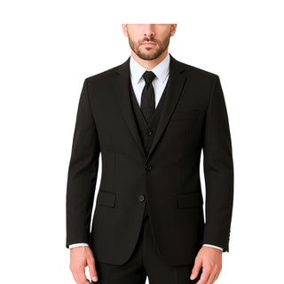 Black Vested Stretch Executive Suit