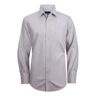 Slim Fit Luxe Convertible Cuff Dress Shirt Silver