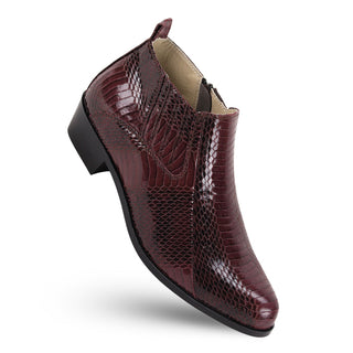 5159 Antonio Cerrelli High Top Cuban Leather Heel Boot