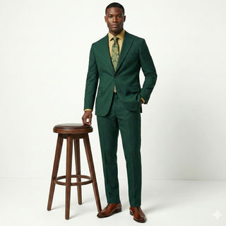 Joseph Michael 29105 Hunter Slim Fit Peak Lapel Vested Suit - Side View