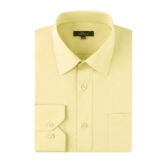 Slim Fit Luxe Convertible Cuff Dress Shirt Yellow