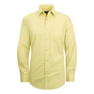 Slim Fit Luxe Convertible Cuff Dress Shirt Yellow