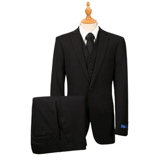 Black Vested Stretch Executive Suit