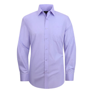 Slim Fit Luxe Solid Dress Shirt Lavender