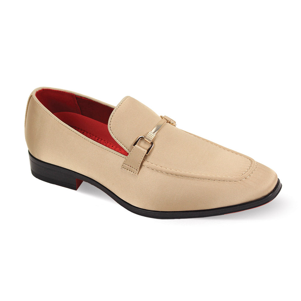 After Midnight Men's Champagne Satin Slip-On Loafer Dress Shoes - Elegant Formal Footwear for Weddings & Events After Midnight Men's Champagne Satin Slip-On Loafer Dress Shoes - Elegant Formal Footwear for Weddings & Events