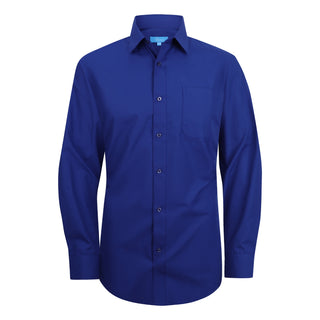 Full Fit Solid Dress Shirt Royal