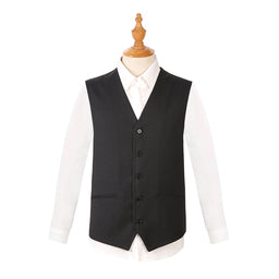 Joseph Michael 7802-38 3-Piece Slim Fit Black Suit - Detail View
