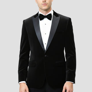 Stretch Slim Fit Velvet Blazer - 7 Colors