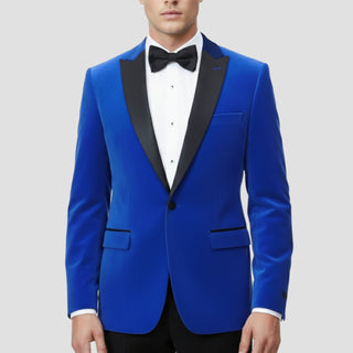 Stretch Slim Fit Velvet Blazer - 7 Colors