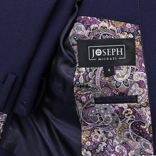 Boys Navy Poplin Suit