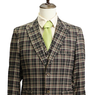 3 Piece Extrema Plaid Suit 11708