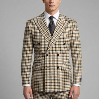 Masimo Double Breasted Peak Lapel Suit