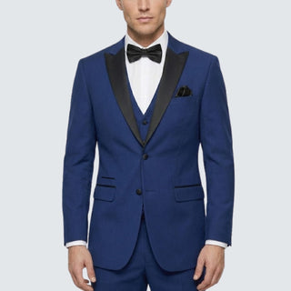 Joseph Michael 3-Piece Vested Peak Lapel Tuxedo - Sapphire