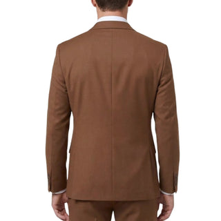 Joseph Michael 0905-1A Rust Sharkskin Slim Fit Suit - Side View