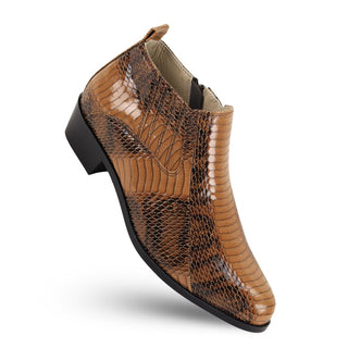 5159 Antonio Cerrelli High Top Cuban Leather Heel Boot