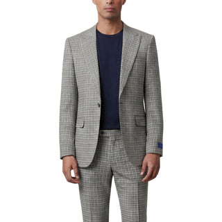 Joseph Michael Viola 9-23758-2 Natural 3Pc Plaid Suit - Side View