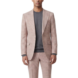 Viola 9-23758-3 Blush Pino Baldini 3Pc Plaid Suit - Side View