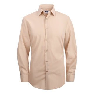 Rust Slim Fit Solid Dress Shirt