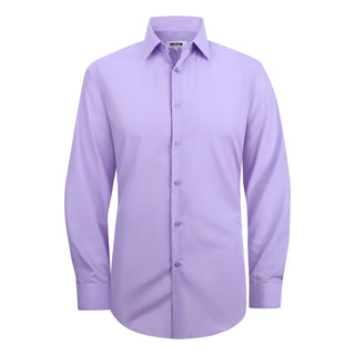 Lilac Slim Fit Solid Dress Shirt
