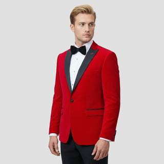 Stretch Slim Fit Velvet Blazer - 7 Colors