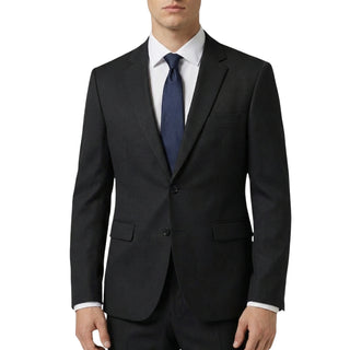 Joseph Michael 0905-17 Black Sharkskin Modern Fit Suit - Front View