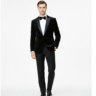 Stretch Slim Fit Velvet Blazer - 7 Colors