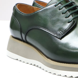 ROYAL LUXE Men's Green Leather Lace-up Dress Oxford Shoes with Cushioned Insole and Durable Sole Size 13 ROYAL LUXE Men's Green Leather Lace-up Dress Oxford Shoes with Cushioned Insole and Durable Sole Size 13