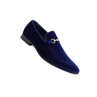 Barney Loafer Style Velvet Navy