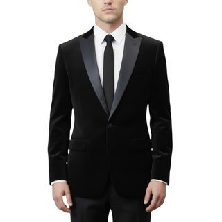 Stretch Slim Fit Velvet Blazer - 7 Colors